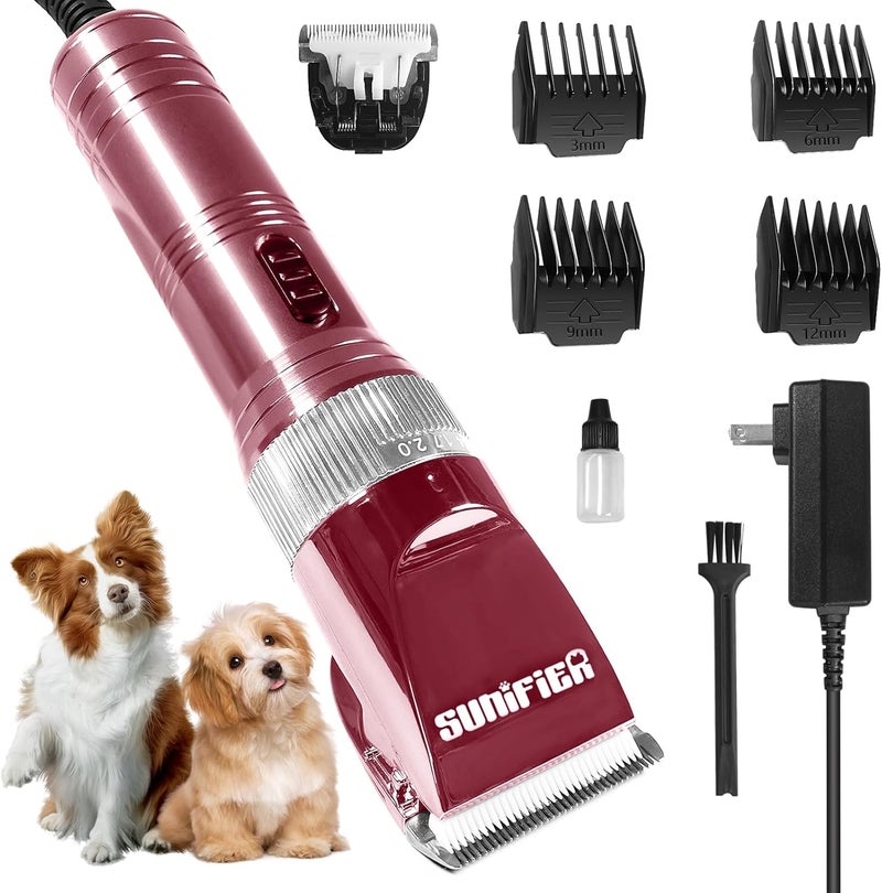 Sunifier Professional Dog Grooming Clippers for Thick Coat - Dog Hair Trimmer for Grooming- Sheep Shears for Thick Hair – Pet Grooming Clippers for Dogs, Cats, Sheeps, Horse (Rose Gold) - Image 1